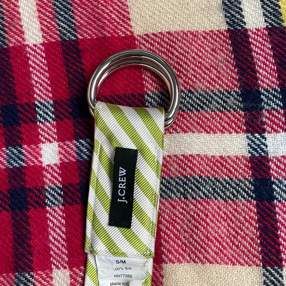 J.Crew Silk Stripe Belt. - Picture 2 of 3
